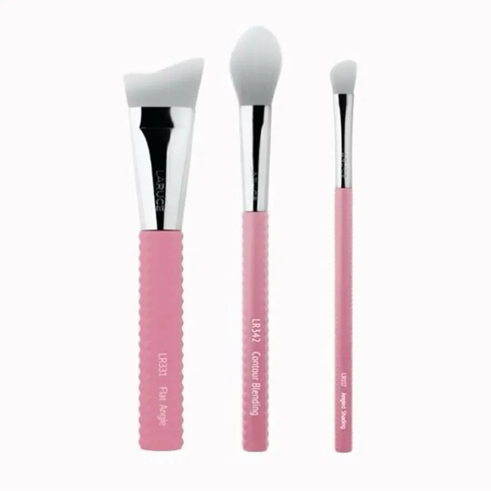 Laruce Beauty Pink Makeup Brush Set with Limited Edition Pouch / Bag, NEW in Bag